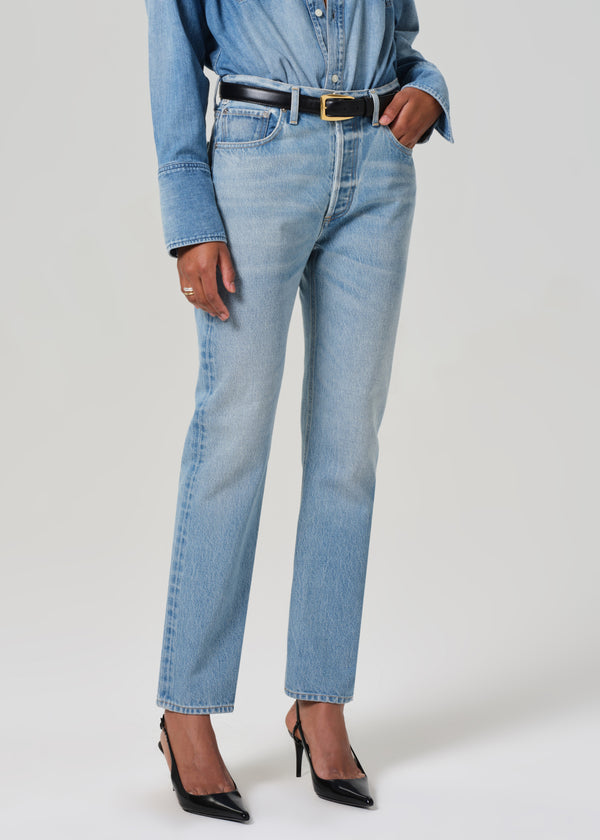 Gold Sign Blaine High Rise Straight In Gemini