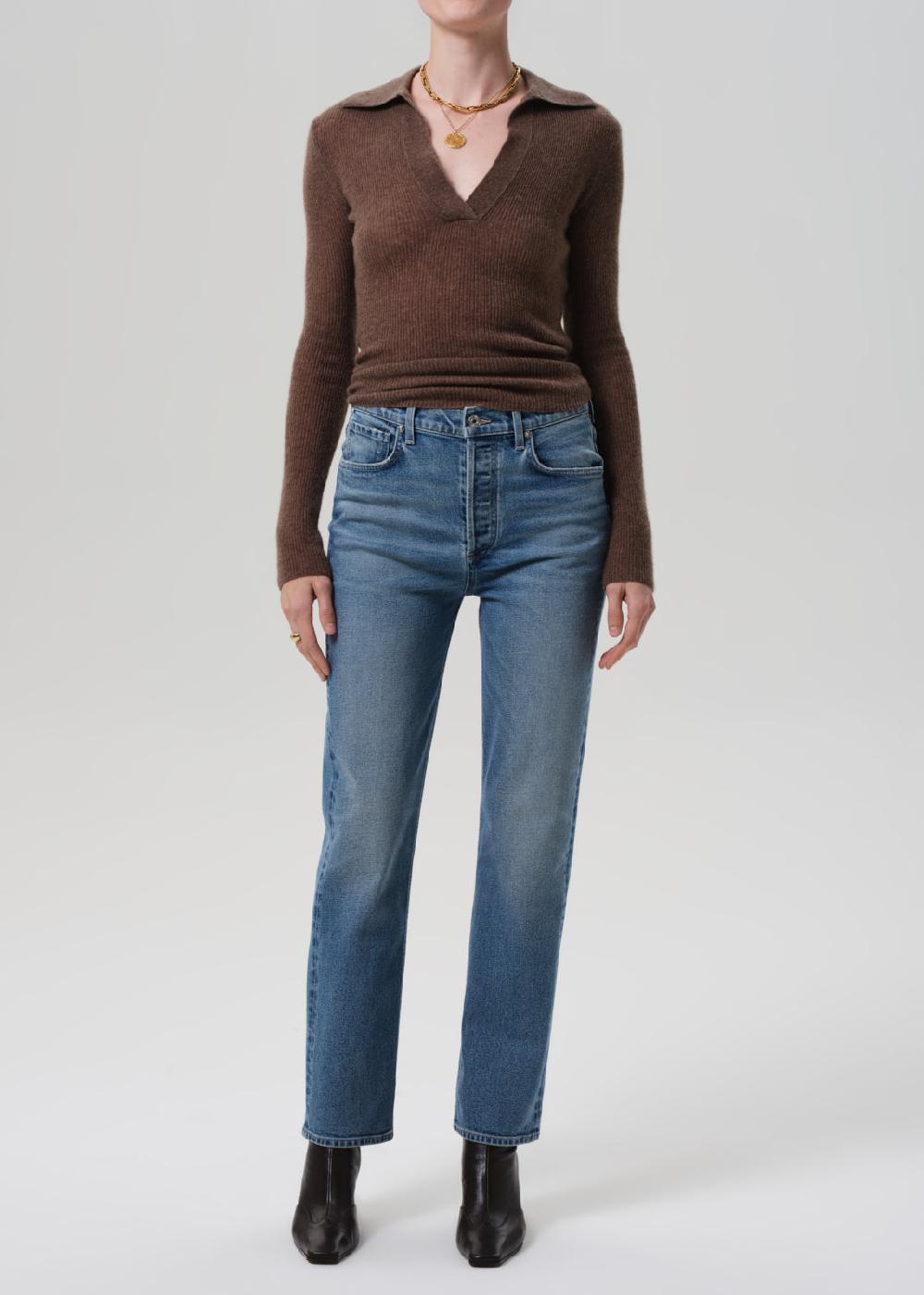 gold sign Blaine High Rise Straight In Lyon