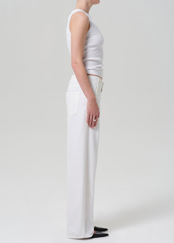 Gold Sign Boardwalk Trouser In Soft White