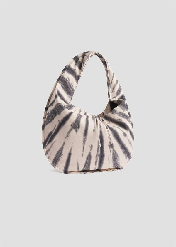 Gold Sign Boho Bag In Spiral Tie Dye