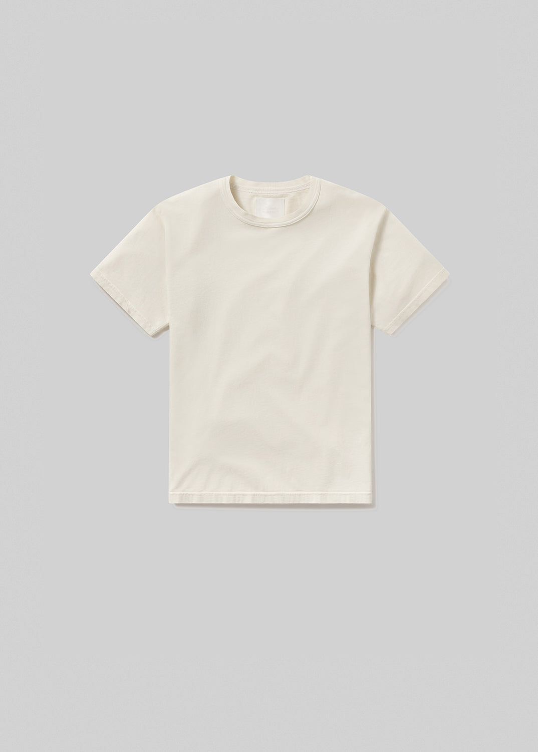 gold sign Box Tee In Naturaline