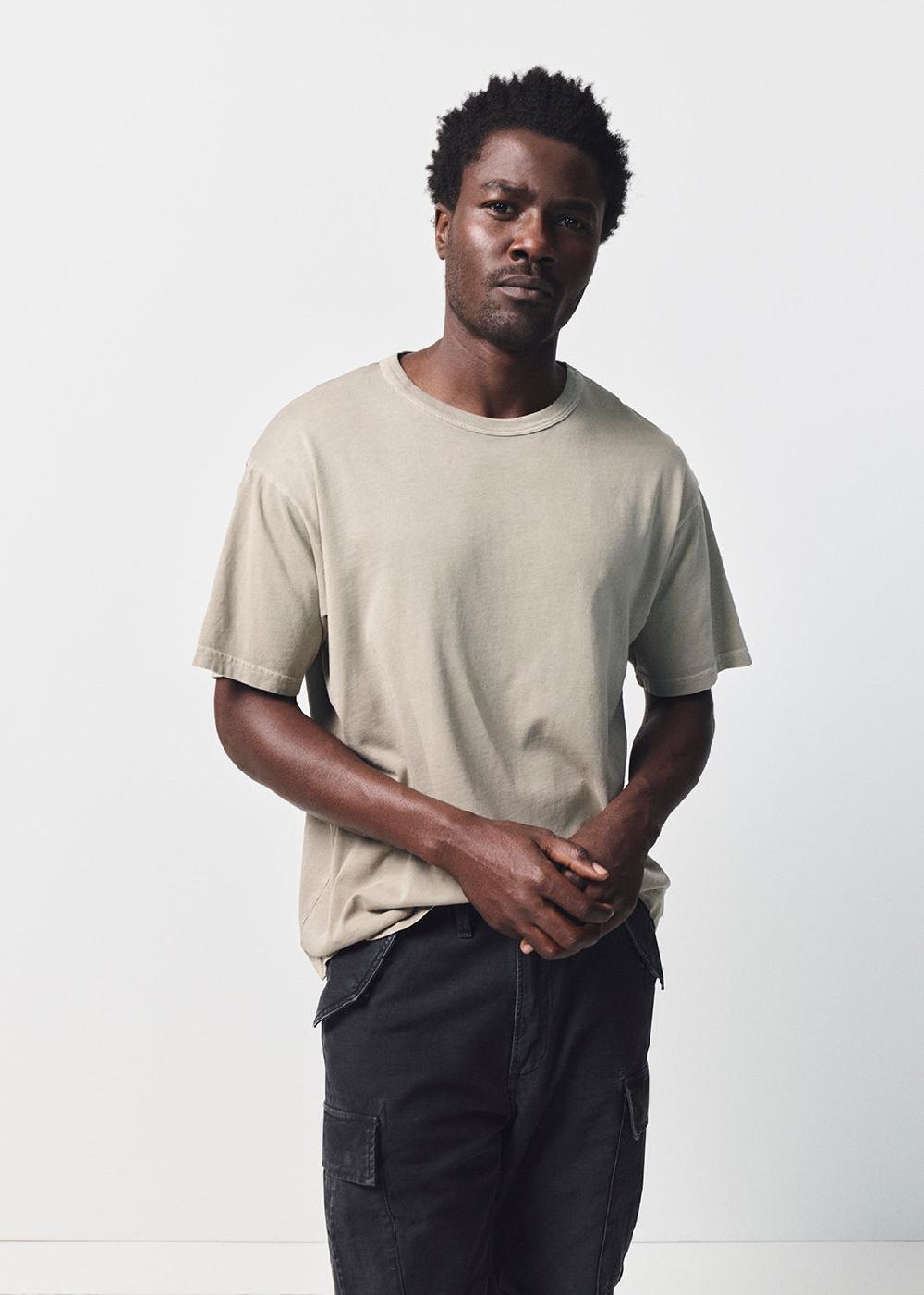 gold sign Box Tee In Pelican