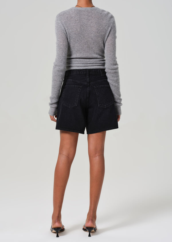 Gold Sign Brynn Drawstring Short In Midnight Sky