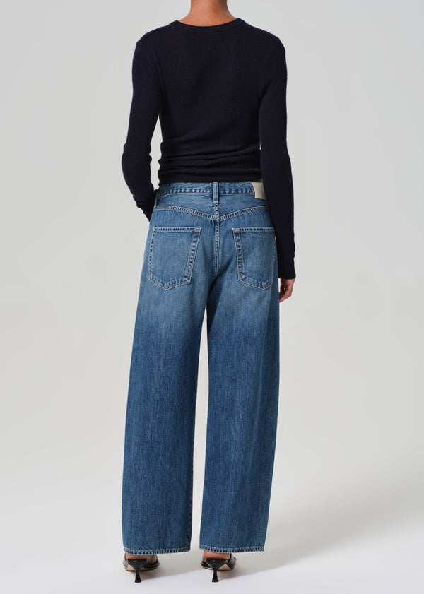 Gold Sign Brynn Drawstring Trouser In Atlantis