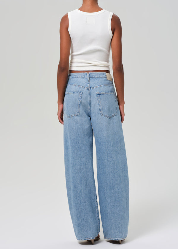 Gold Sign Brynn Drawstring Trouser In Blue Lace