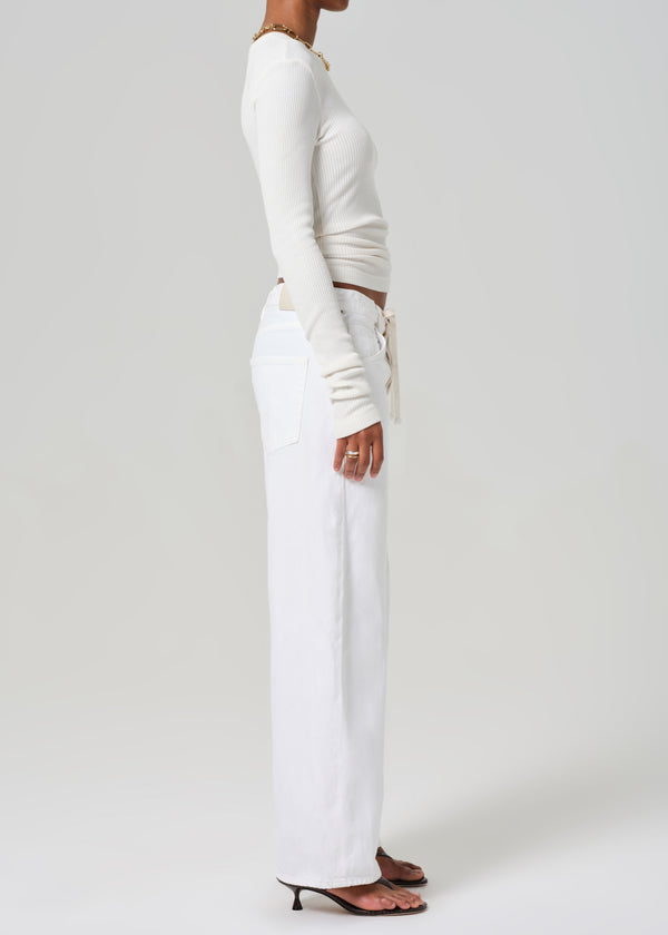 Gold Sign Brynn Drawstring Trouser In Tulip