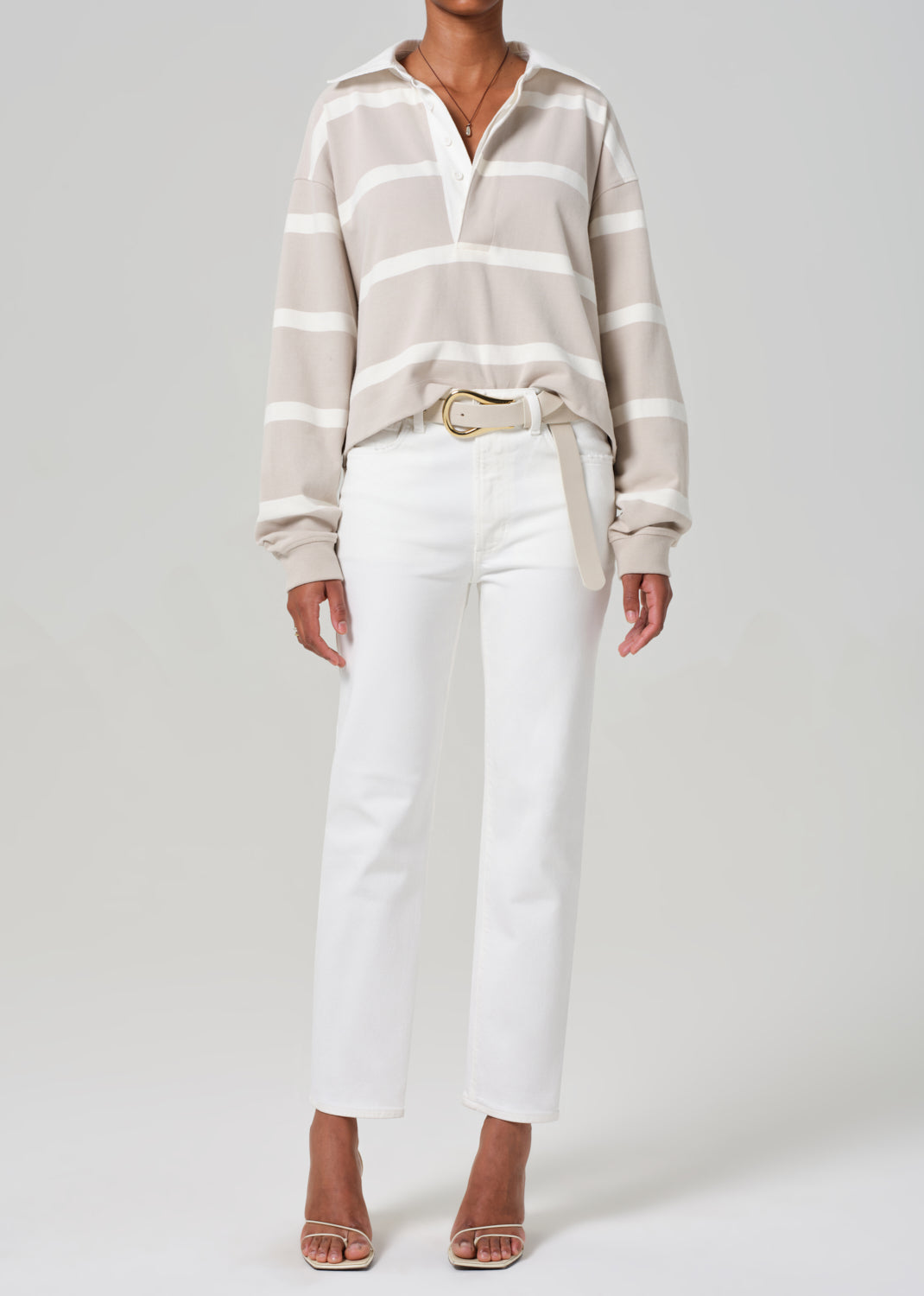 gold sign Caia Straight In Soft White