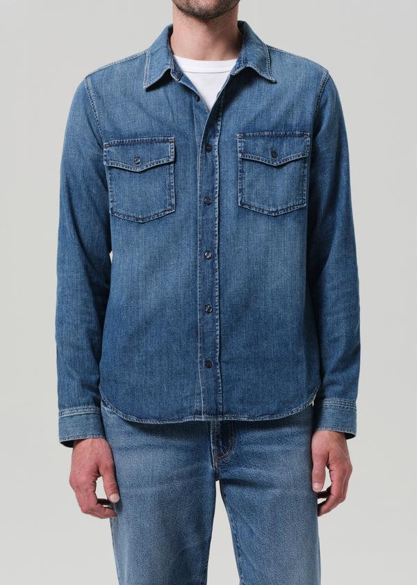 Gold Sign Cairo Utility Shirt In Recess