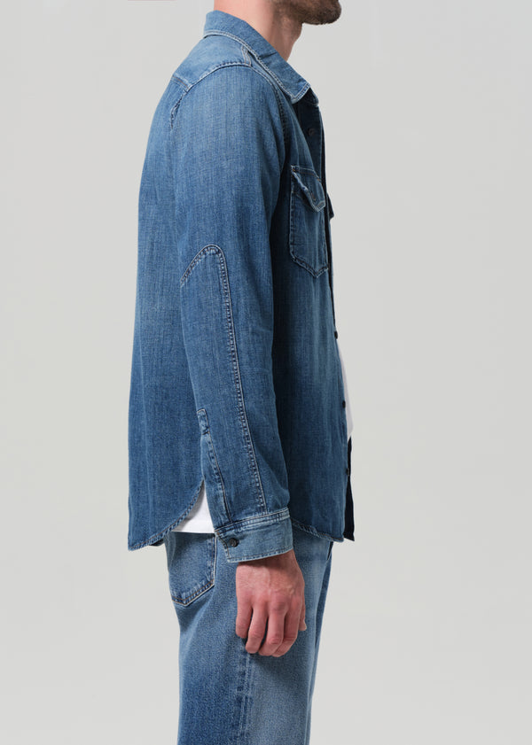 Gold Sign Cairo Utility Shirt In Recess