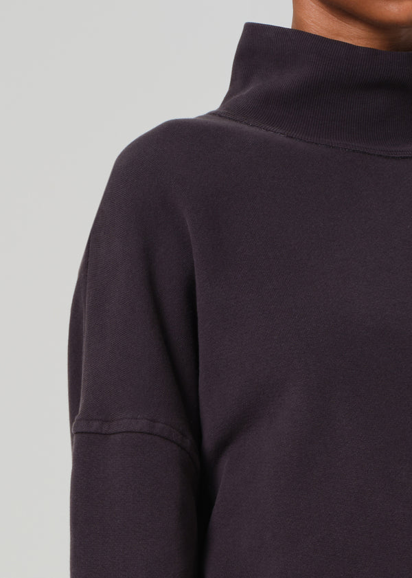 Gold Sign Cara Turtleneck In Charcoal