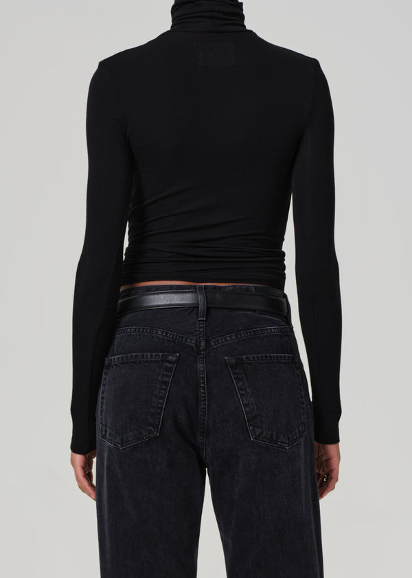 Gold Sign Caradene Turtleneck In Black