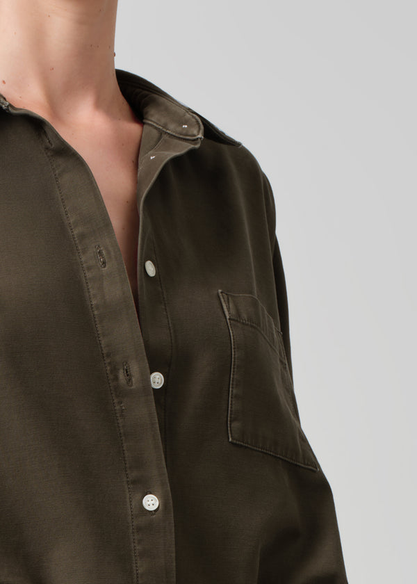 Gold Sign Claire Origami Shirt In Costes