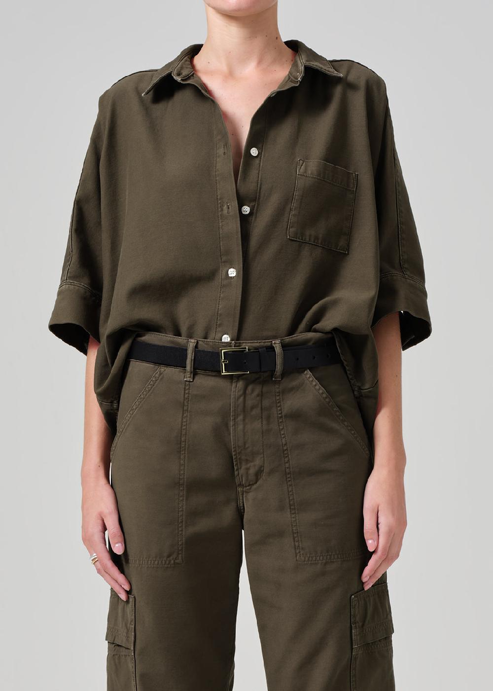 gold sign Claire Origami Shirt In Costes