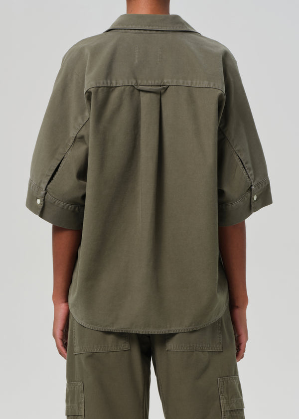 Gold Sign Claire Origami Shirt In Dogwood