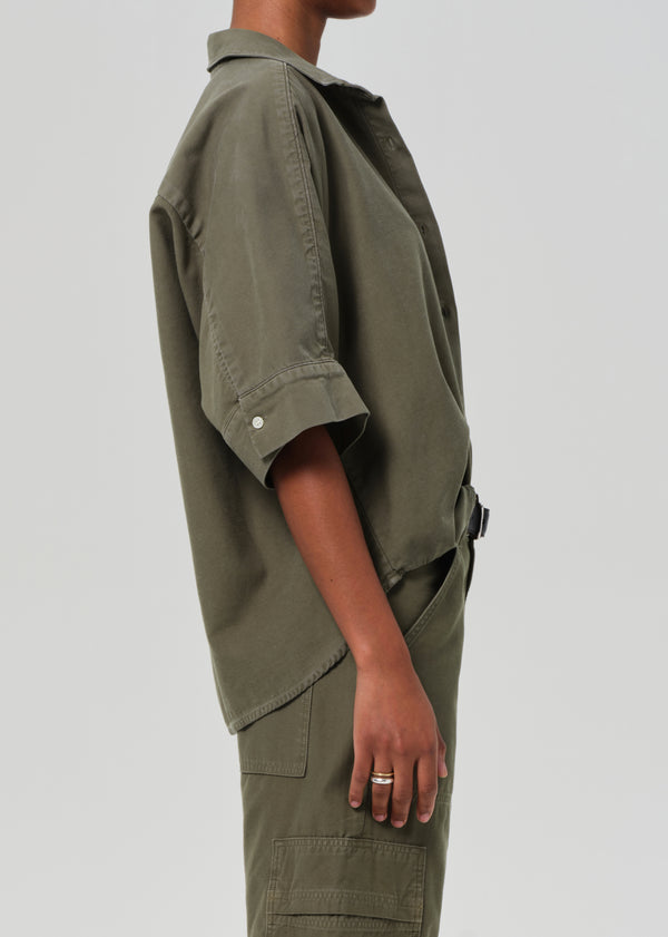 Gold Sign Claire Origami Shirt In Dogwood