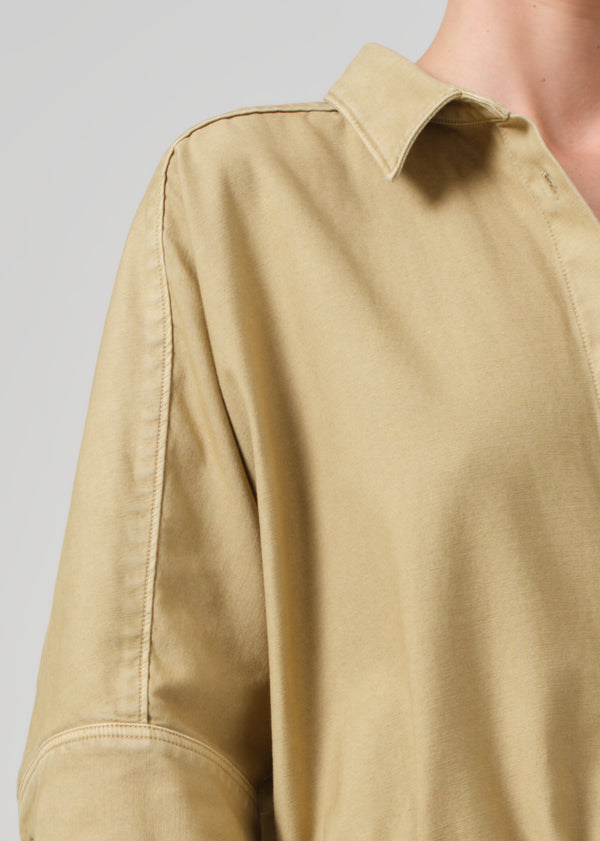 Gold Sign Claire Origami Shirt In Heirloom