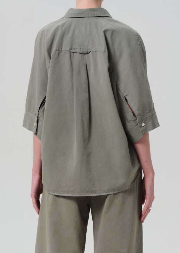 Gold Sign Claire Origami Shirt In Nova