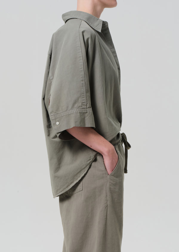 Gold Sign Claire Origami Shirt In Nova