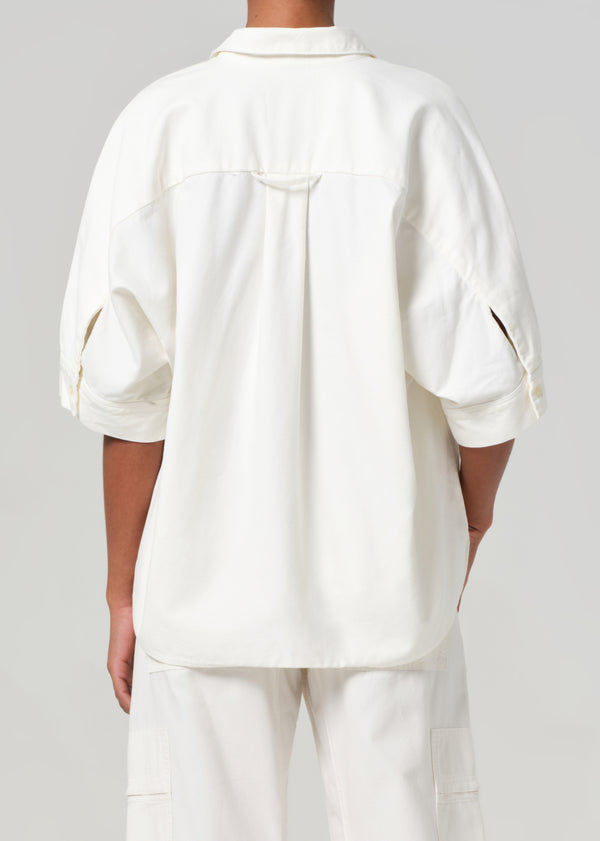 Gold Sign Claire Origami Shirt In Pashmina