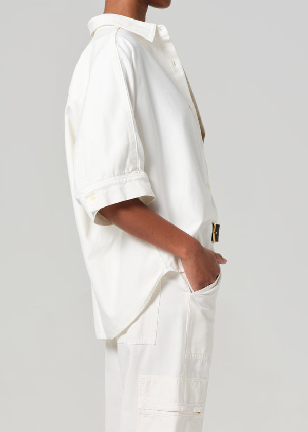 Gold Sign Claire Origami Shirt In Pashmina