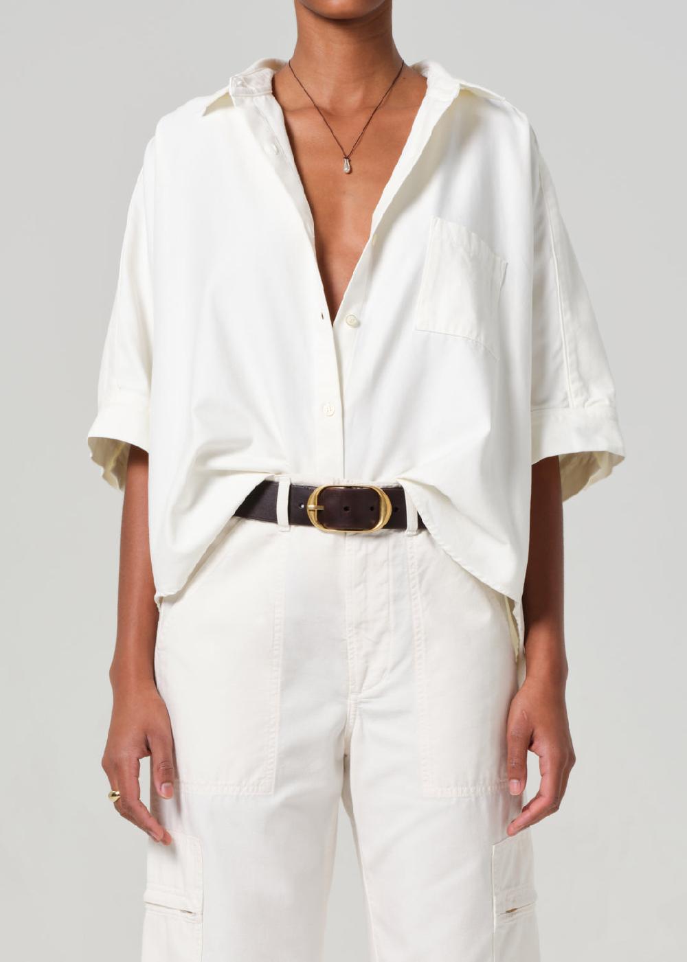 gold sign Claire Origami Shirt In Pashmina