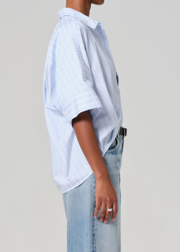 Gold Sign Claire Origami Shirt In Rhode Stripe