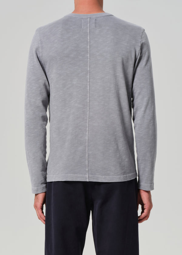 Gold Sign Classic Henley In Moonstone