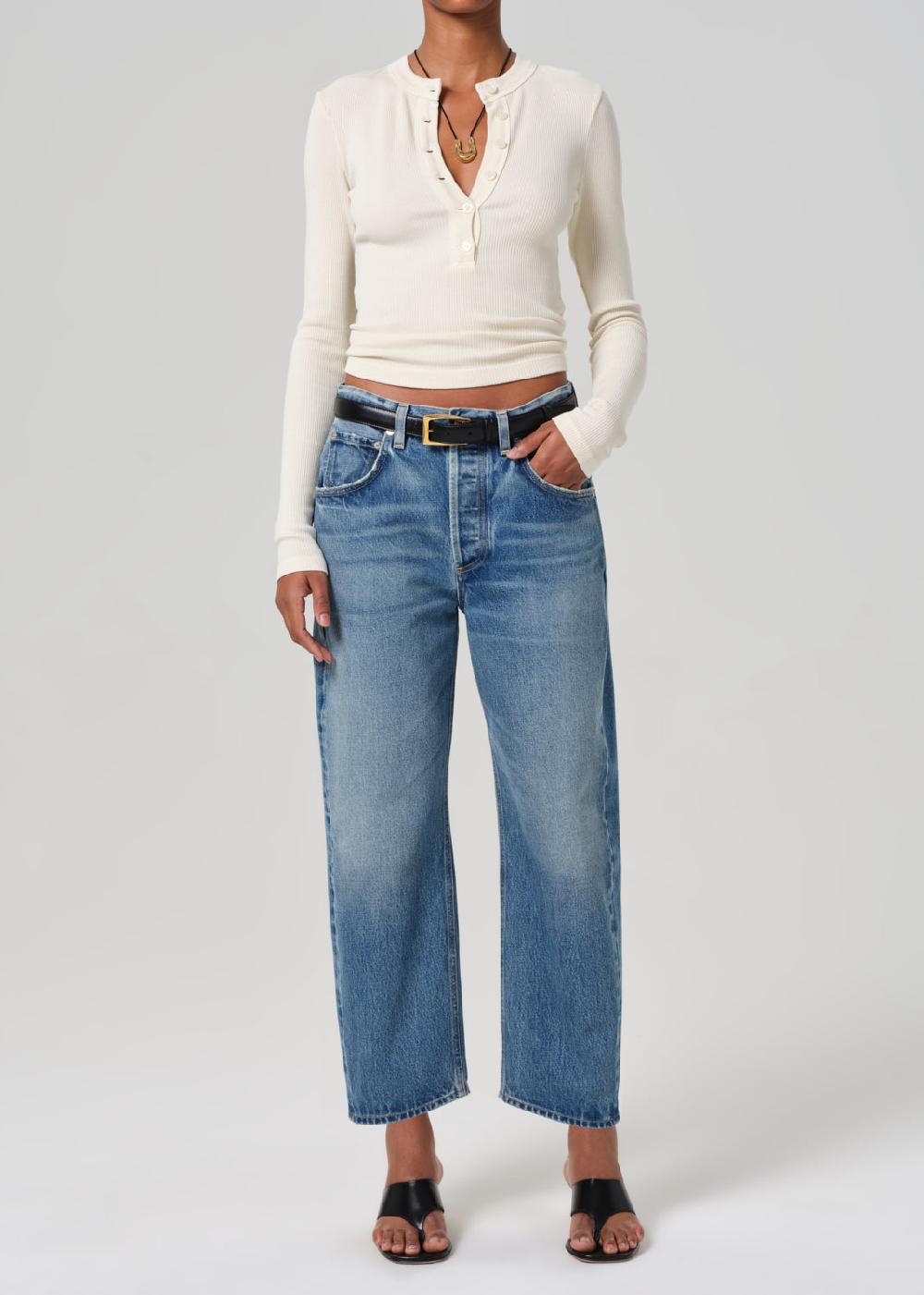 gold sign Dahlia Bow Leg Baby Roll In Pacifica