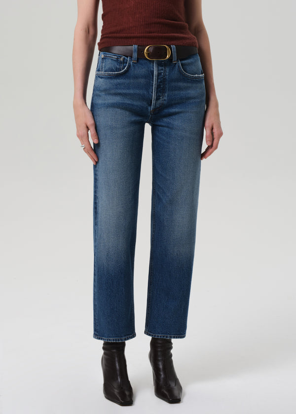 Gold Sign Delfina High Rise Straight In Cici