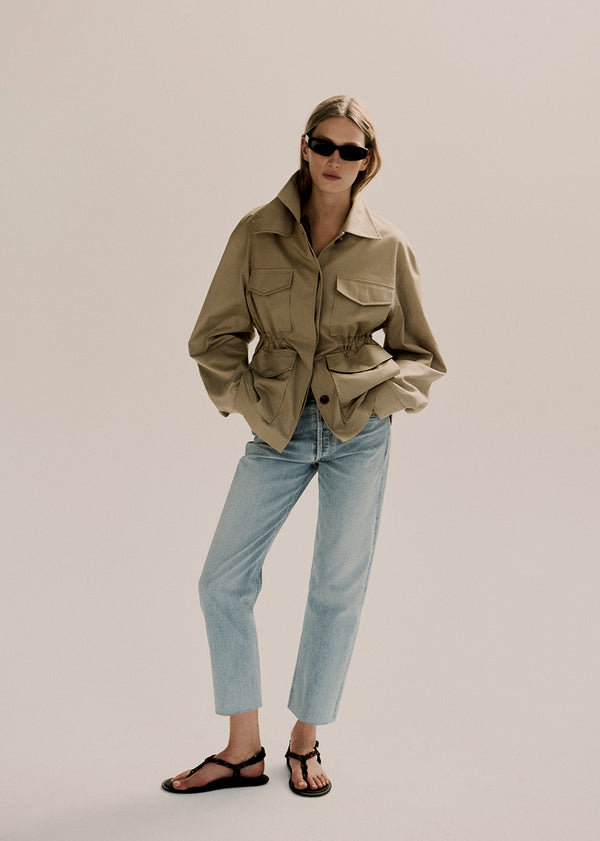 Gold Sign Delfina High Rise Straight In Saloon