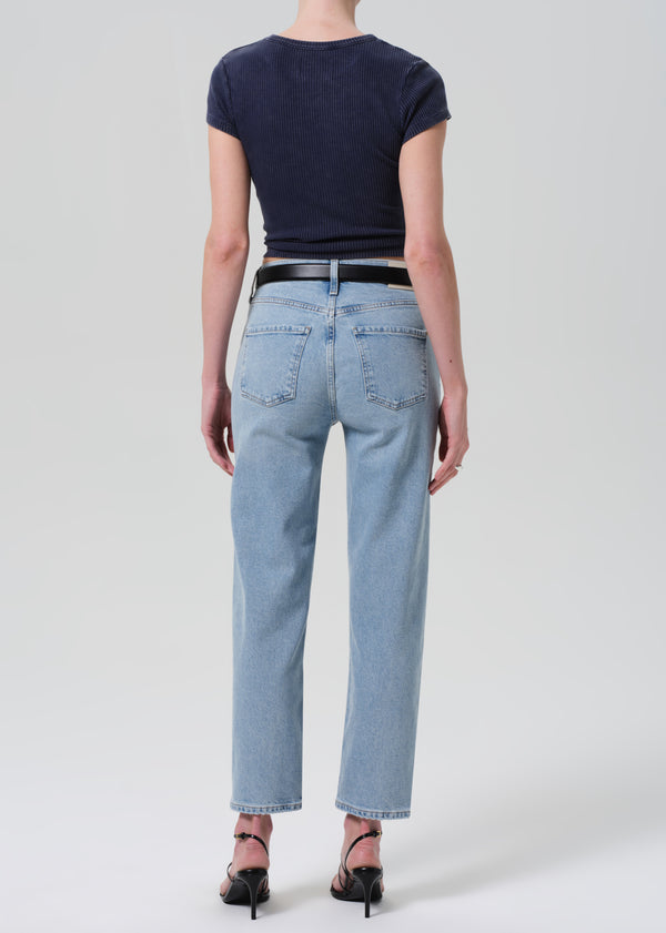 Gold Sign Delfina High Rise Straight In Saloon