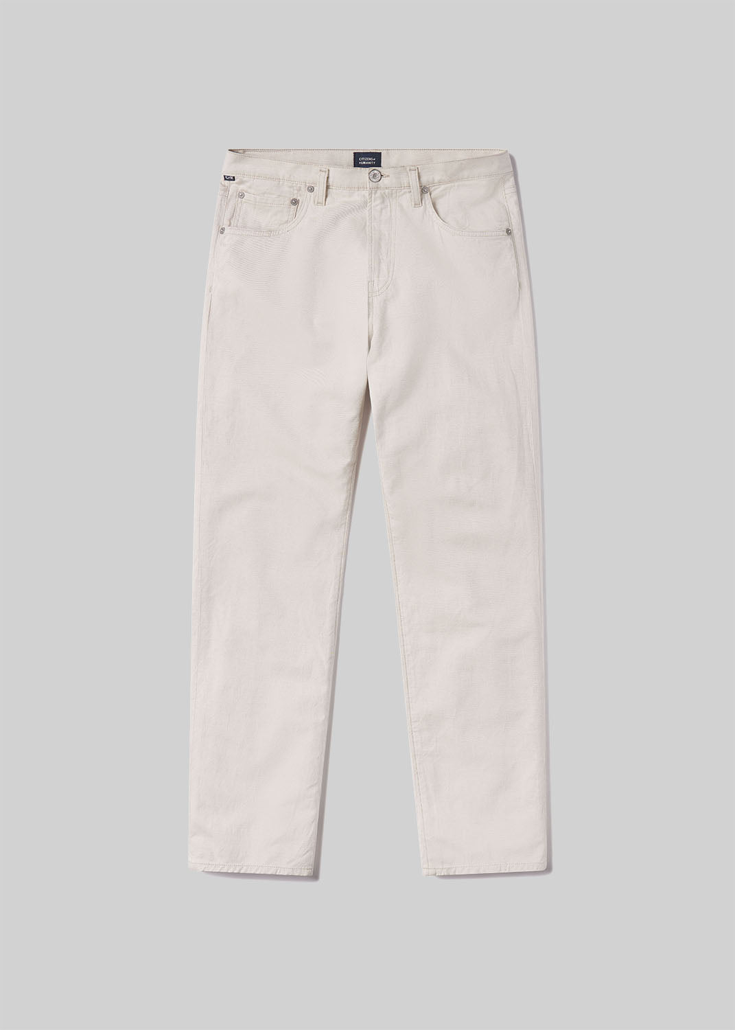 gold sign Elijah Relaxed Straight Linen In Natural