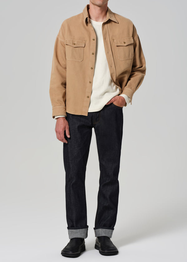 Gold Sign Elijah Straight Archive In Raw Selvedge