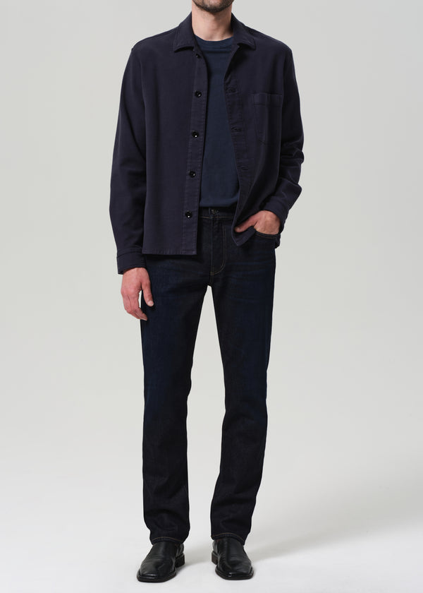 Gold Sign Elijah Straight Cashmere Denim In Falcon