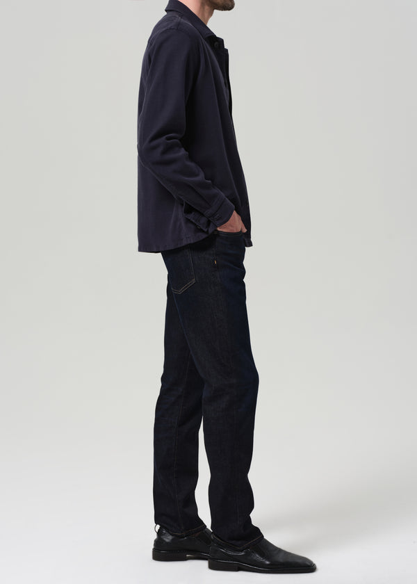 Gold Sign Elijah Straight Cashmere Denim In Falcon