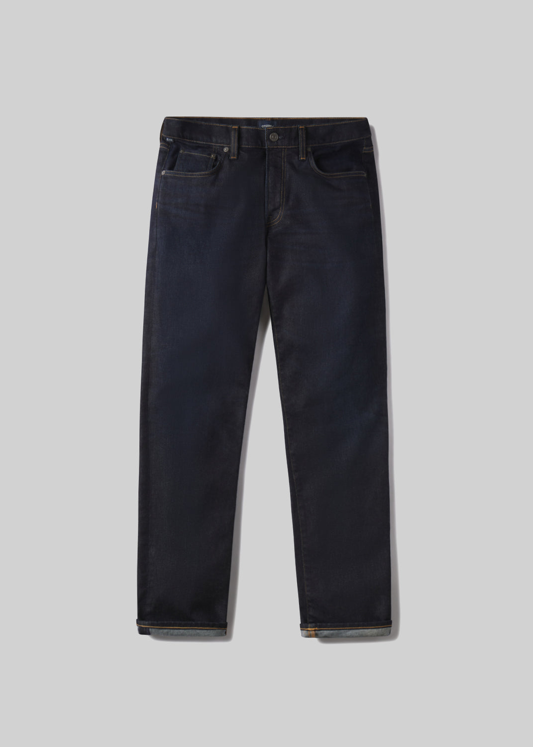 gold sign Elijah Straight Cashmere Denim In Falcon