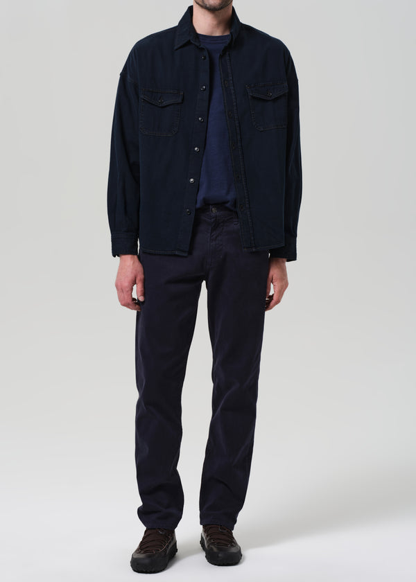 Gold Sign Elijah Straight Cashmere Touch In Navy