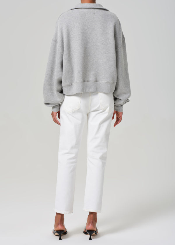 Gold Sign Emerson Mid Rise Relaxed 27" In Pearl