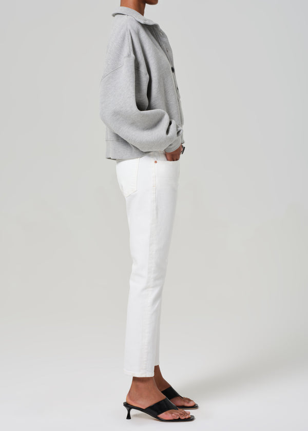 Gold Sign Emerson Mid Rise Relaxed 27" In Pearl