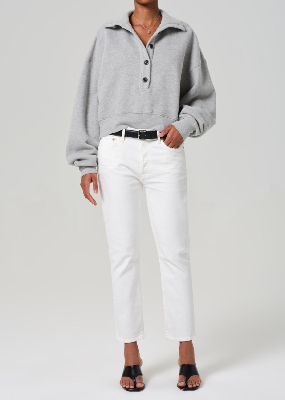 gold sign Emerson Mid Rise Relaxed 27" In Pearl