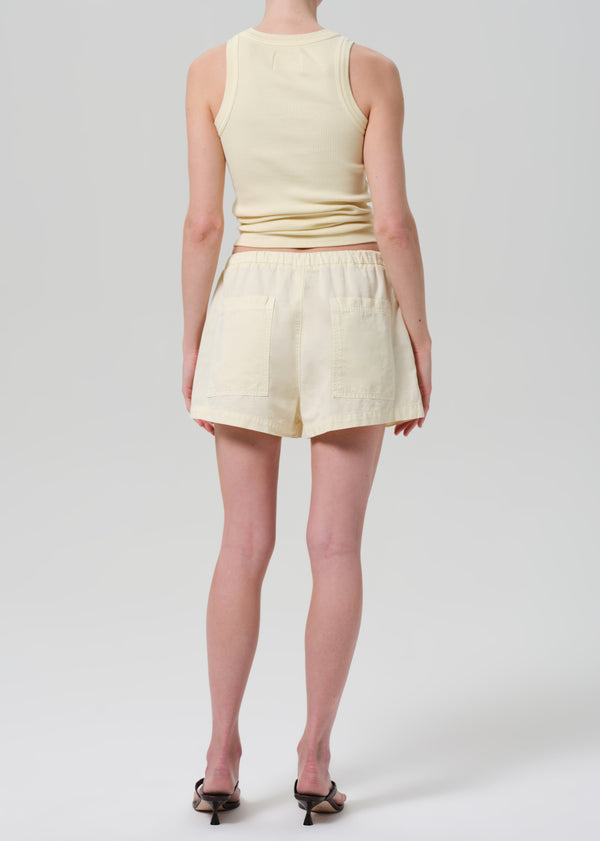 Gold Sign Este Drawstring Short In Napoli