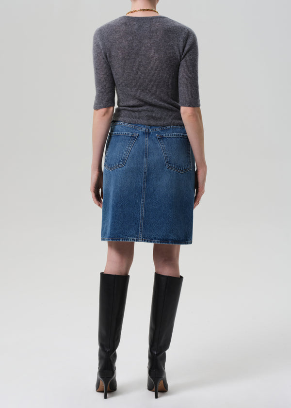 Gold Sign Etta Pencil Skirt In Tirol