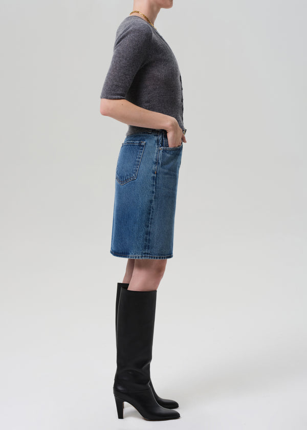 Gold Sign Etta Pencil Skirt In Tirol