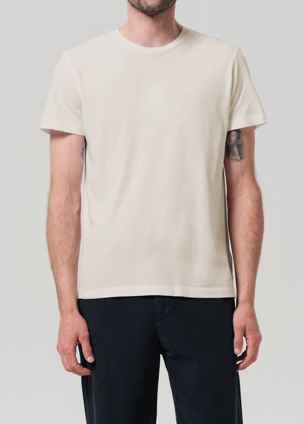 Gold Sign Everyday Short Sleeve Tee In Ecru