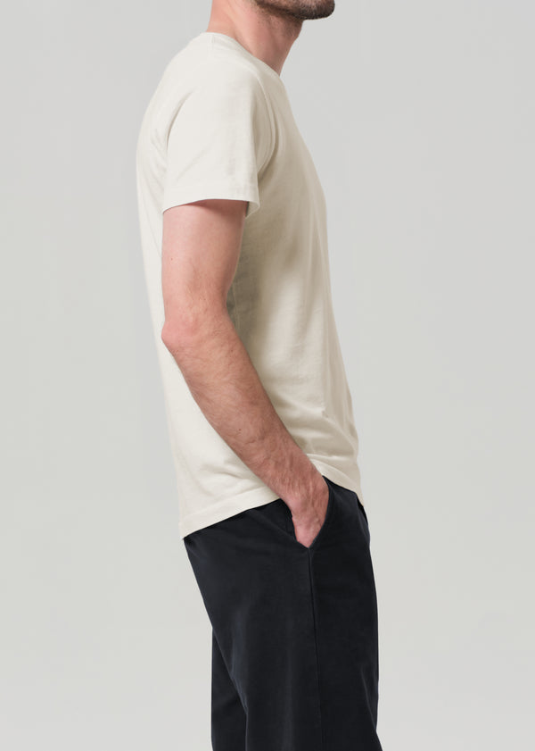 Gold Sign Everyday Short Sleeve Tee In Ecru