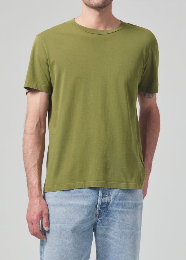 Gold Sign Everyday Short Sleeve Tee In Moss