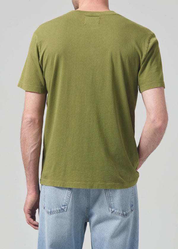 Gold Sign Everyday Short Sleeve Tee In Moss