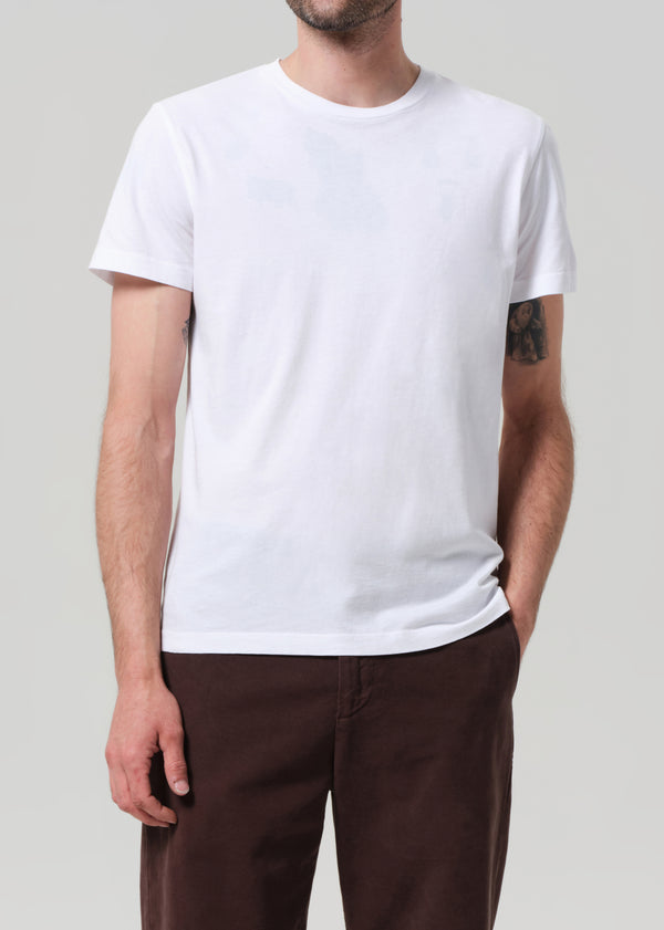 Gold Sign Everyday Short Sleeve Tee In White