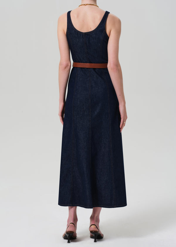 Gold Sign Farrow Denim Dress In Omni