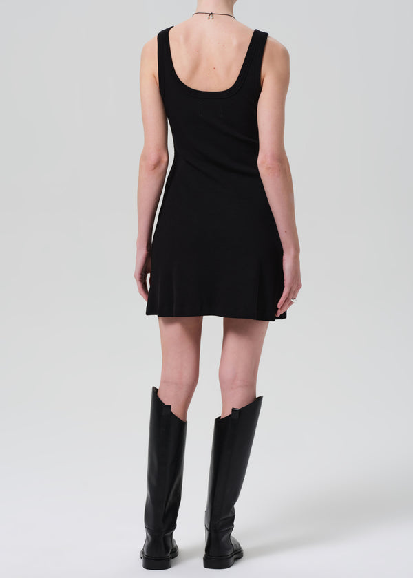 Gold Sign Faye Tank Dress In Black